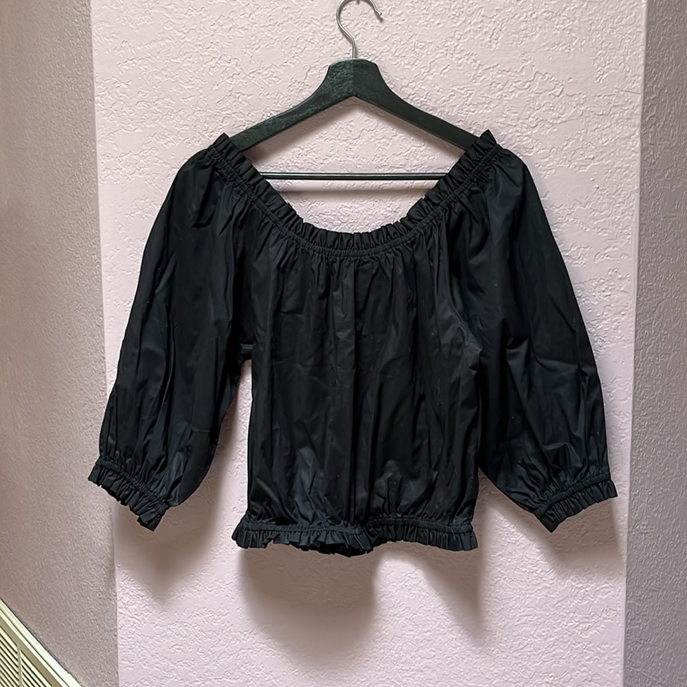 Kate Spade Top ♠️ Black - Picture 2 of 5